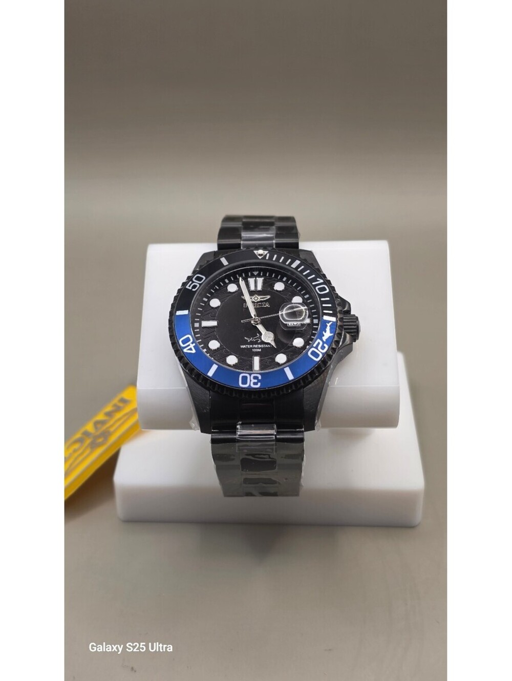 Invicta Pro Diver Black and Blue Stainless Steel Men's Watch